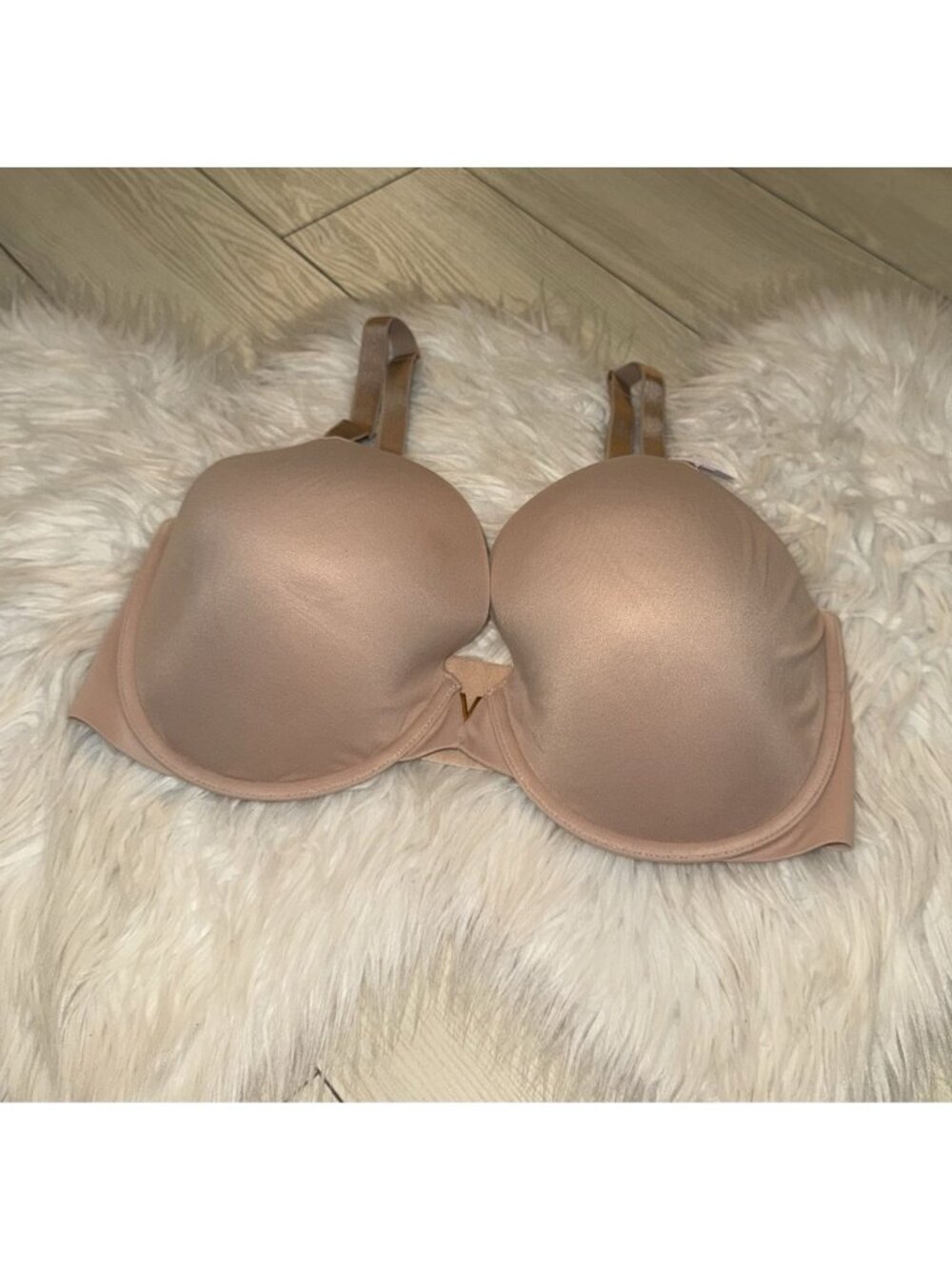 Victorias Secret Lined Demi Bra Underwire Womens 36G Beige New